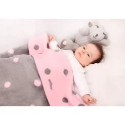 Zaffiro Grijs & Roze Gestipt 75 X 100 Cm Wiegdeken 15069 8 Zaffiro Grijs & Roze Gestipt 75 X 100 Cm Wiegdeken 15069 -Babywinkel Verkoop 23506 groch rozszary 4 1