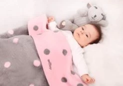 Zaffiro Ecru & Roze Gestipt 75 X 100 Cm Wiegdeken 14994 -Babywinkel Verkoop 23513 23512 groch rozszary145926077856fa8d6a2cf7e 4