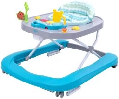 4Baby Walk 'n Push Turquoise Loopstoel 7046