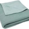 Jollein Basic Knit Forest Green / Fleece 100 X 150 Cm Ledikantdeken 517-522-65219