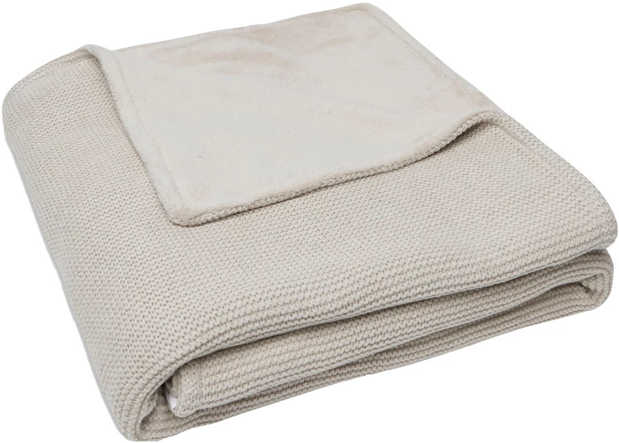 Jollein Basic Knit Nougat / Fleece 100 X 150 Cm Ledikantdeken 517-522-65360 3 Jollein Basic Knit Nougat / Fleece 100 X 150 Cm Ledikantdeken 517-522-65360