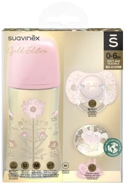 Suavinex Gold Pink Gift Set SXSGZ1080231 -Babywinkel Verkoop Suavinex Gold Pink Gift Set SXSGZ1080231.1