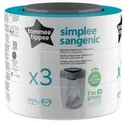 Tommee Tippee Simplee Sangenic Navulcassettes 3-pack 87033504 (eco)