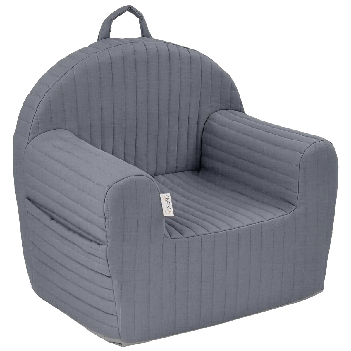 Albero Mio Stripe Graphite Kinderfauteuil 2 Albero Mio Stripe Graphite Kinderfauteuil