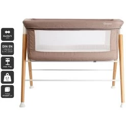 Babygo Goodnight Beige Wieg 4362 19 Babygo Goodnight Beige Wieg 4362 -Babywinkel Verkoop babygo goodnight beige wieg aan bed 4362 1