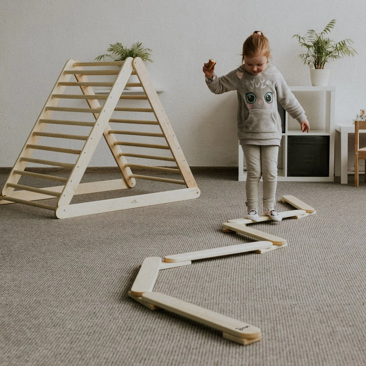 Babygo Nature 4-delige Balansbalk 8602 6 Babygo Nature 4-delige Balansbalk 8602 - Afbeelding 4