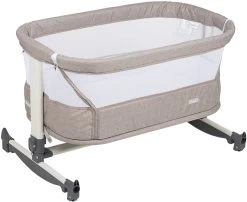 Babygo Vivaldi Beige Wieg Aan Bed 4652 -Babywinkel Verkoop babygo vivaldi beige wieg aan bed 4652 1