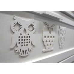 Babykamer Uil Wit: Ledikant, Commode En Open Kast 13 Babykamer Uil Wit: Ledikant, Commode En Open Kast -Babywinkel Verkoop babykamer uil wit ledikant commode en 2 deurs kast 6 2