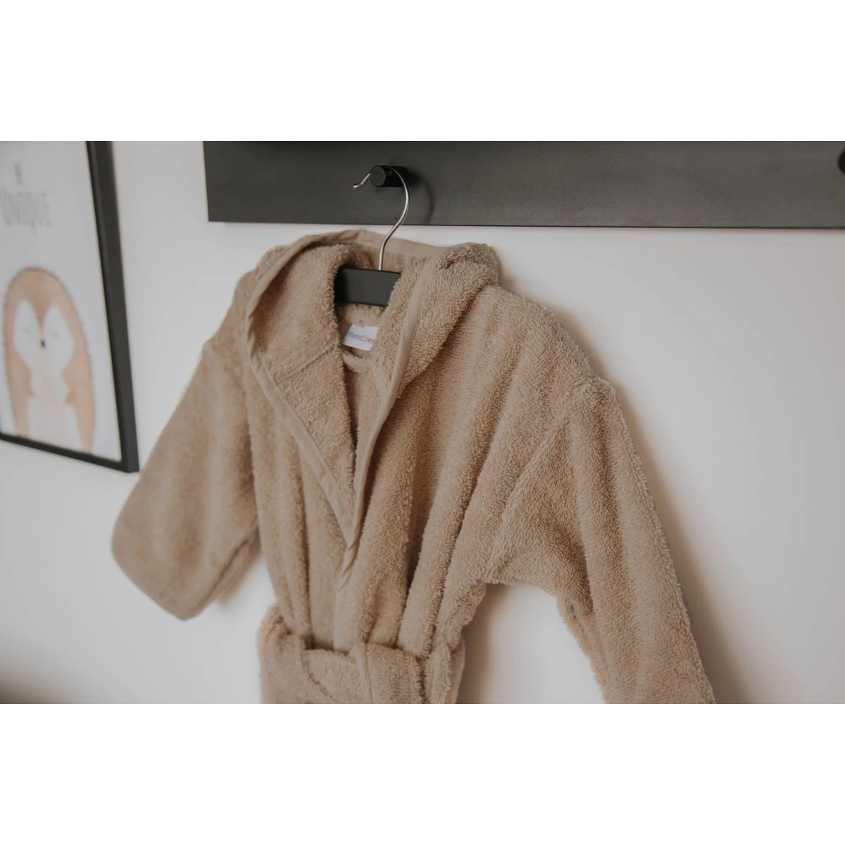 MamaLoes Badstof Light Grey 1-2jr Badjas ML5386 9 MamaLoes Badstof Light Grey 1-2jr Badjas ML5386 - Afbeelding 7