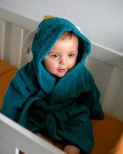 Blush & Blossom Dragon Diego 0-1jr Badstof Badjas TR-BB4206 -Babywinkel Verkoop bathrobe dragon diego