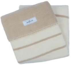 Zaffiro Ecru & Beige Gestreept 75 X 100 Cm Wiegdeken 15090