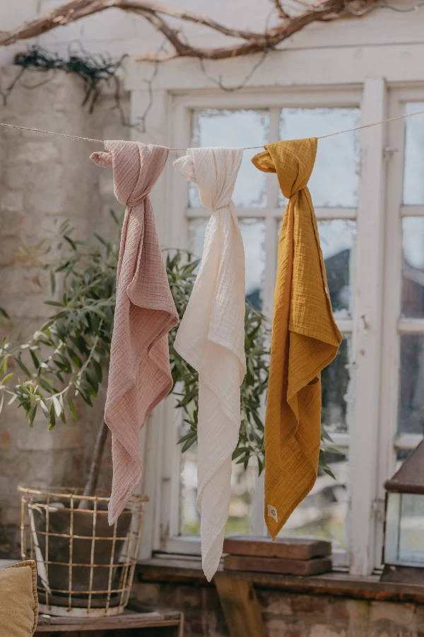 Bibs Swaddle Ivory 120 X 120 Cm Hydrofiel Multidoek 9402216 5 Bibs Swaddle Ivory 120 X 120 Cm Hydrofiel Multidoek 9402216 - Afbeelding 3