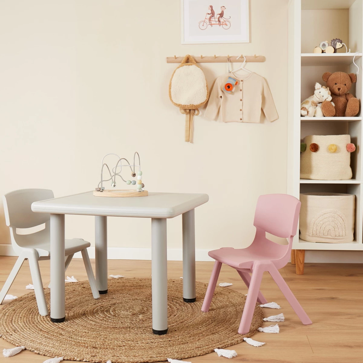 Bieco Antique Roze Kunststof Kinderstoeltje 04201807 8 Bieco Antique Roze Kunststof Kinderstoeltje 04201807 - Afbeelding 6