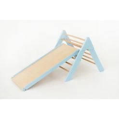 Luna Toys Blauw Houten Klimrek Met Glijbaan LU-36967 11 Luna Toys Blauw Houten Klimrek Met Glijbaan LU-36967 -Babywinkel Verkoop blue pikler new 2