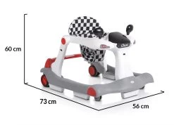Cangaroo Chess 2-in-1 Rood Loopstoel 108886 -Babywinkel Verkoop cangaroo chess 2 in 1 rood loopwagen 108886 11