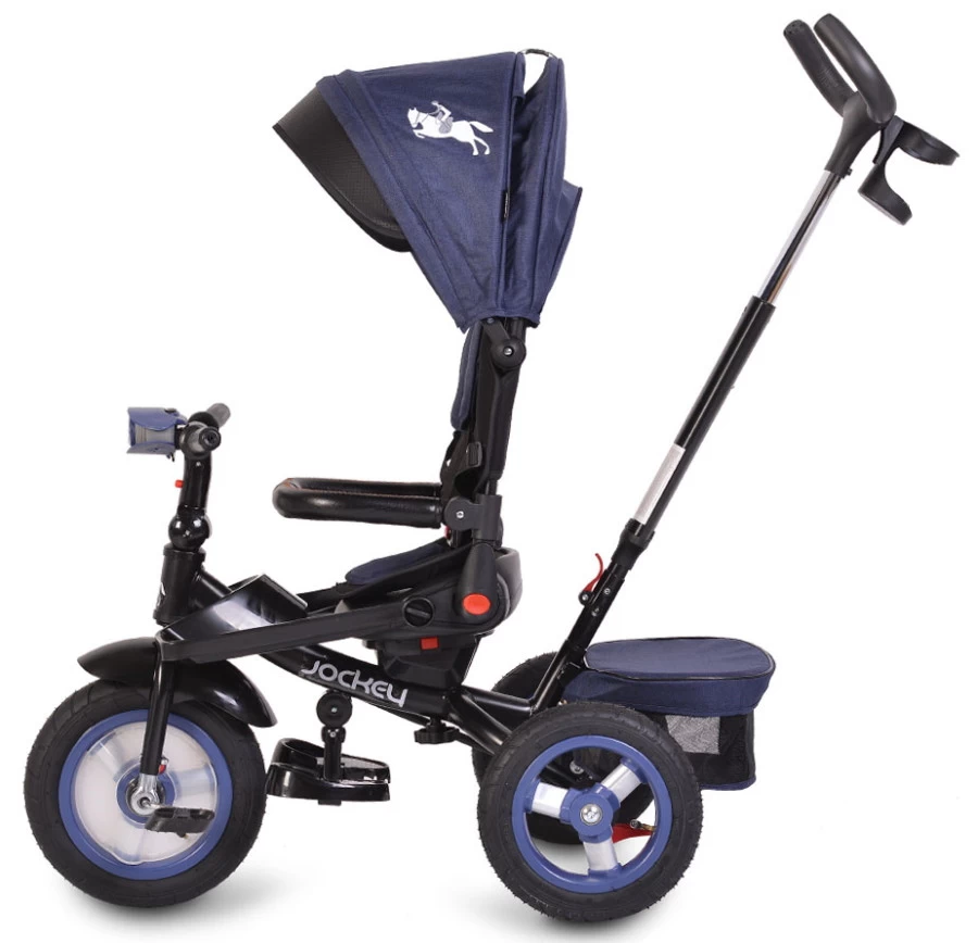 Cangaroo Jockey Trike Grey Stars Driewieler Met Duwstang En Zonnekap 7 Cangaroo Jockey Trike Grey Stars Driewieler Met Duwstang En Zonnekap - Afbeelding 5