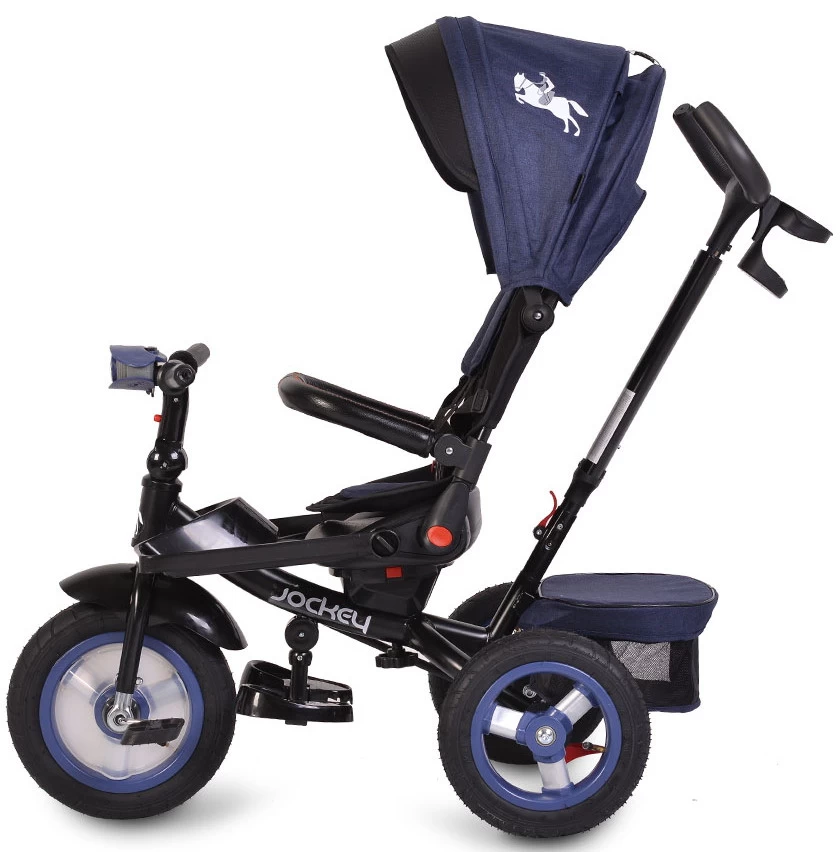 Cangaroo Jockey Trike Grey Stars Driewieler Met Duwstang En Zonnekap 9 Cangaroo Jockey Trike Grey Stars Driewieler Met Duwstang En Zonnekap - Afbeelding 7