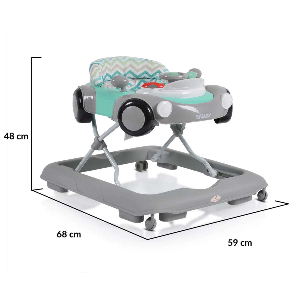 Cangaroo Shelby Roze Loopstoeltje 108888 11 Cangaroo Shelby Roze Loopstoeltje 108888 - Afbeelding 9