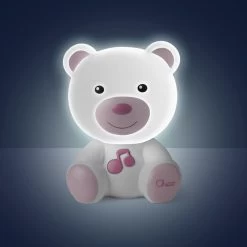 Chicco Dreamlight Bear Pink Nachtlampje Met Muziek C09830.10 -Babywinkel Verkoop chicco dreamlight bear pink nachtlampje met muziek 2