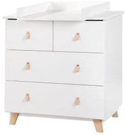 Babykamer Romy: Ledikant, Commode & 2-Deurskast -Babywinkel Verkoop commode noah 1