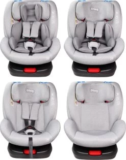 Ding Cruz Light Grey 360° Isofix Autostoel 0-36kg DI-101921 -Babywinkel Verkoop di 101921 ding cruz light grey 4options