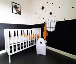 DiaperChamp ONE Black & White Luieremmer 2132 -Babywinkel Verkoop diaperchamp one black white luieremmer 2132 1 3