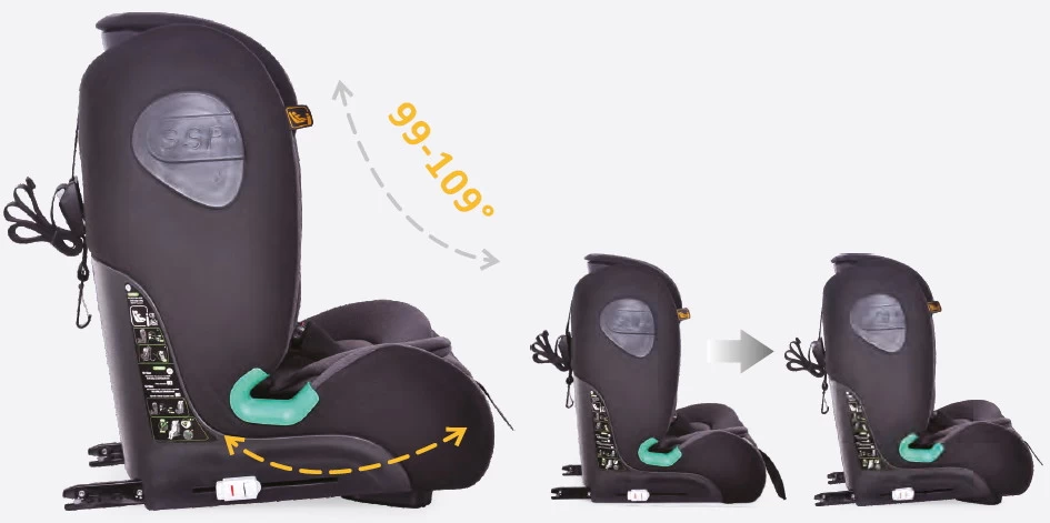 Ding York Black Leather I-Size Autostoel 9-36 Kg K63 11 Ding York Black Leather I-Size Autostoel 9-36 Kg K63 - Afbeelding 9