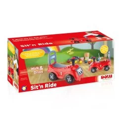 Dolu Sit 'n Ride Rood/Zwart Loopauto 8020 -Babywinkel Verkoop dolu sit n ride rood zwart loopauto 8020 verpakking