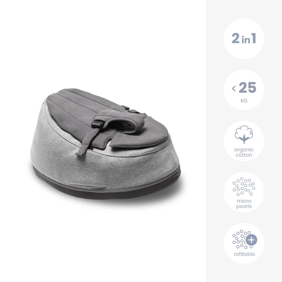Doomoo Seat'n Swing Grijs Zitzak 02 5 Doomoo Seat'n Swing Grijs Zitzak 02 - Afbeelding 3