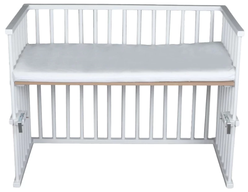 Amal II Piccolo Wit Babywieg Aan Bed Incl. Matras 5 Amal II Piccolo Wit Babywieg Aan Bed Incl. Matras - Afbeelding 3