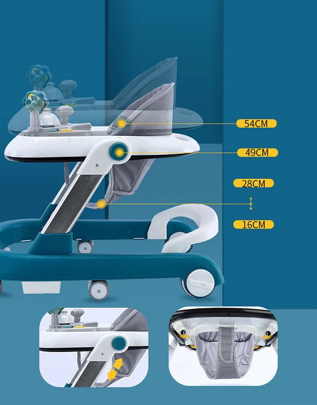 Eco Toys Grijs 2-in-1 Loopstoel HC546172 6 Eco Toys Grijs 2-in-1 Loopstoel HC546172 - Afbeelding 4