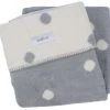 Zaffiro Ecru & Grijs Gestipt 75 X 100 Cm Wiegdeken 14970
