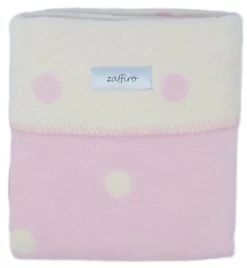 Zaffiro Ecru & Roze Gestipt 100 X 150 Cm Ledikantdeken 15274 -Babywinkel Verkoop ecrurozestippendeken 4