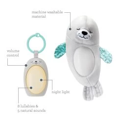 Infantino 3-in-1 Sounds & Lights Soothing Zeehond Nachtlampje BK-302032 -Babywinkel Verkoop infantino 3 in 1 sounds lights soothing zeehond nachtlampje bk 302032 2