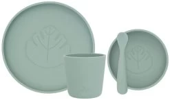 Jollein Ash Green Siliconen Dinerset 705-007-00095 -Babywinkel Verkoop jollein ash green siliconen dinerset 705 007 00095 1