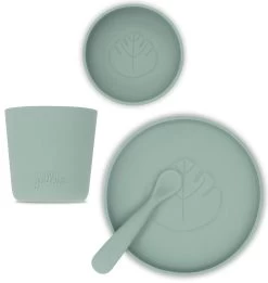 Jollein Ash Green Siliconen Dinerset 705-007-00095 -Babywinkel Verkoop jollein ash green siliconen dinerset 705 007 00095 2