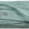Jollein River Knit Ash Green 100x150 Cm Ledikantdeken 516-522-65285 -Babywinkel Verkoop jollein river knit ash green 75x100 cm wiegdeken 516 511 65285 1