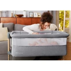 Kinderkraft Neste Air Grey-Wood Wieg Aan Bed KKLNEAIRGRY00W -Babywinkel Verkoop kinderkraft neste air grey wood wieg aan bed kklneairgry00w 8 1