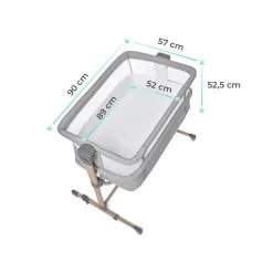 Kinderkraft Neste Air Grey Wieg Aan Bed KKLNEAIRGRY000 -Babywinkel Verkoop kinderkraft neste air grey wieg aan bed kklneairgry000 .7