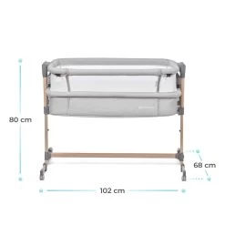 Kinderkraft Neste Air Grey Wieg Aan Bed KKLNEAIRGRY000 -Babywinkel Verkoop kinderkraft neste air grey wieg aan bed kklneairgry000 .8