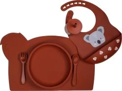 Tryco Dark Rust Siliconen Bord TR-392821 -Babywinkel Verkoop koala dark rust silicone collection 01 4
