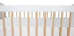 MamaLoes Ledikant Karolina Wit/Naturel 60 X 120 Cm -Babywinkel Verkoop ledikant karolina wit naturel03