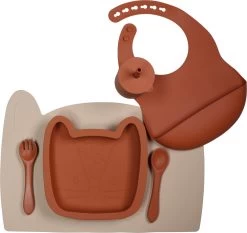 Tryco Leopard Sienna Siliconen Bord TR-392816 -Babywinkel Verkoop leopard sand silicone collection 03 1