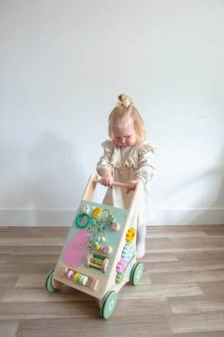 Label Label Barbapapa Houten Activiteiten Loopwagen LLBB-35830 -Babywinkel Verkoop llbb 35830 barbapapa wooden activity walker 01