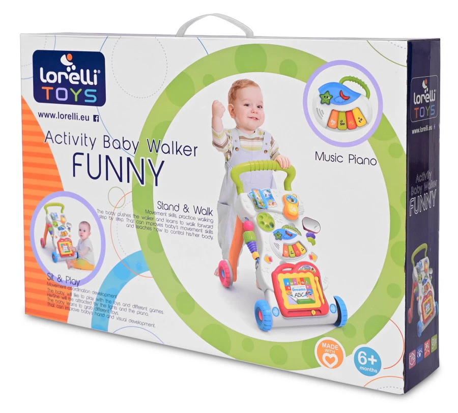 Lorelli Activity Baby Walker Funny Loopwagen 1005054-0000 4 Lorelli Activity Baby Walker Funny Loopwagen 1005054-0000 - Afbeelding 2