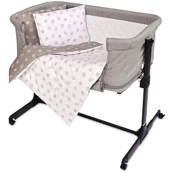 Lorelli Eva Abstract Leaves Grey/Beige 5-delige Set Voor Wieg En Ledikant 2080114-5001 7 Lorelli Eva Abstract Leaves Grey/Beige 5-delige Set Voor Wieg En Ledikant 2080114-5001 - Afbeelding 5