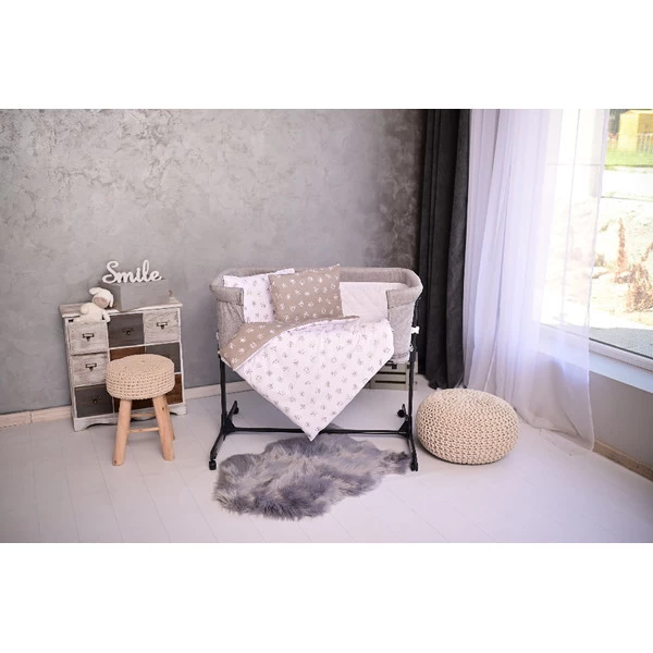 Lorelli Eva Abstract Leaves Grey/Beige 5-delige Set Voor Wieg En Ledikant 2080114-5001 8 Lorelli Eva Abstract Leaves Grey/Beige 5-delige Set Voor Wieg En Ledikant 2080114-5001 - Afbeelding 6