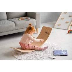 Luna Toys Houten Balansbord Met Grijs Vilt LU-37001 -Babywinkel Verkoop luna toys houten balansbord sfeer 3 1