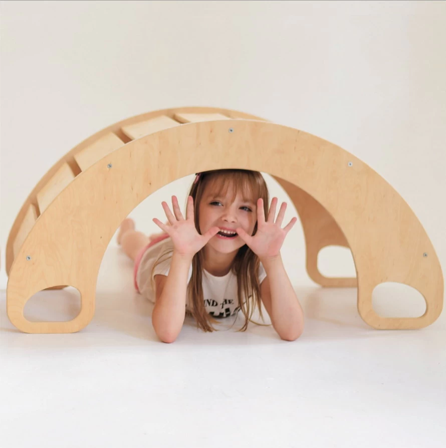 Luna Toys Naturel Houten Schommelstoel / Rocker LU-36899 6 Luna Toys Naturel Houten Schommelstoel / Rocker LU-36899 - Afbeelding 4