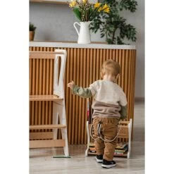 Luna Toys Wit Houten Leertoren Keukenhulp LU-00552 -Babywinkel Verkoop luna toys wit houten leertoren keukenhulp 5